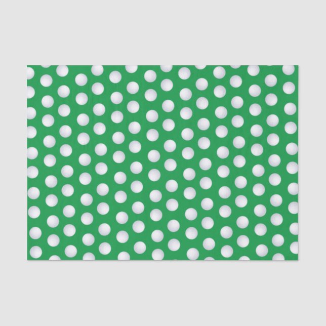 Mini Golf Balls Birthday Party Kids Sports Tissue Paper (Front)