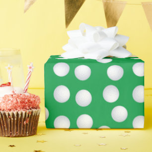Mini Golf Balls Birthday Party Kids Sports Wrapping Paper