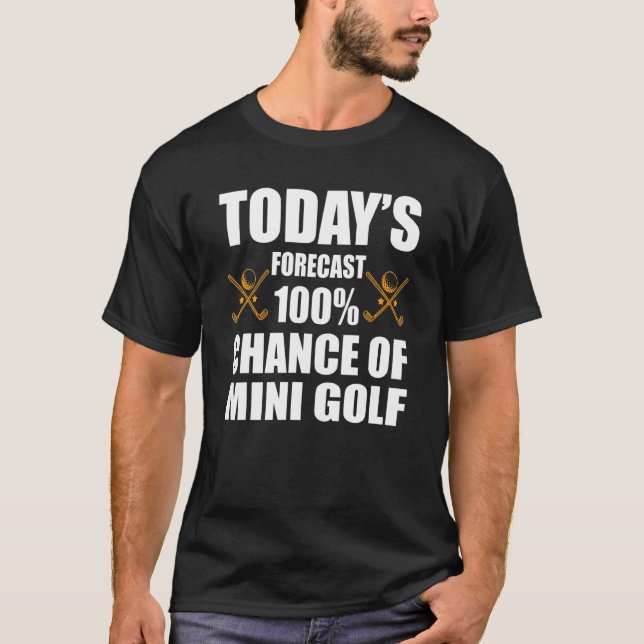 Mini Golf Costume Love Minigolf Game T-Shirt (Front)