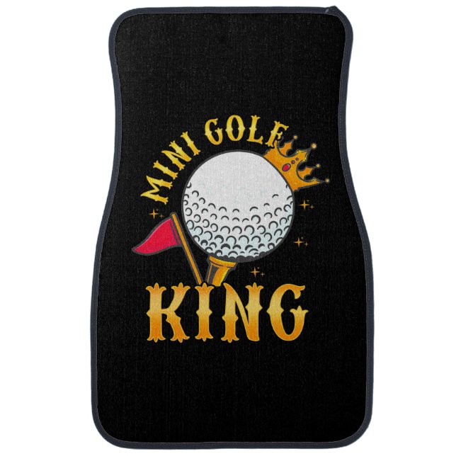 Mini Golf King Car Floor Mat (Front)