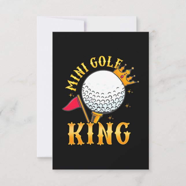 Mini Golf King RSVP Card (Front)