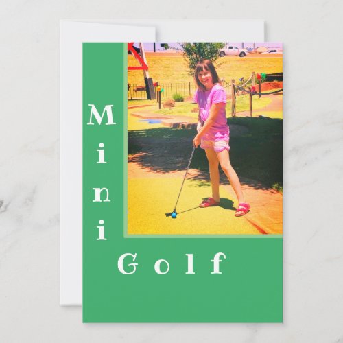 Mini Golf Putt_Putt Party Invitation