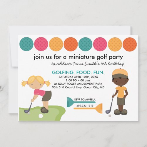 Mini Golf Special Request Invites