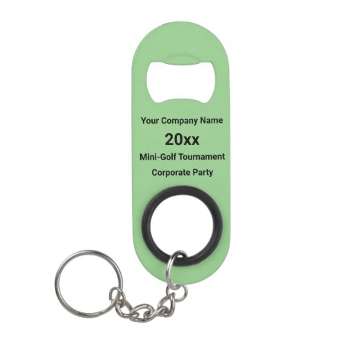 Mini Golf Tournament Corporate Party Keychain Bottle Opener