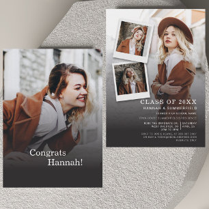 Mini Graduation 2025 Party Photos Open House Card