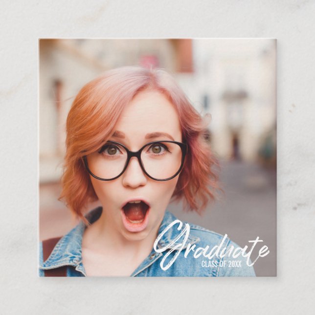 Mini Graduation Announcements | Business Cards (Front)