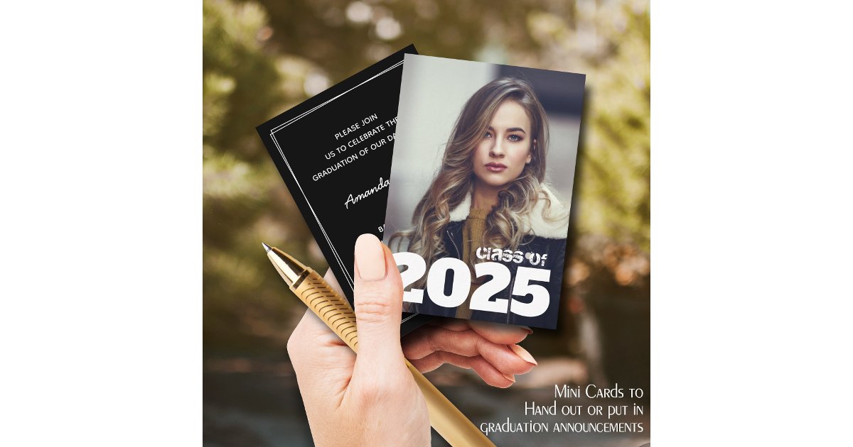 MINI Graduation Photo Invitations | Zazzle