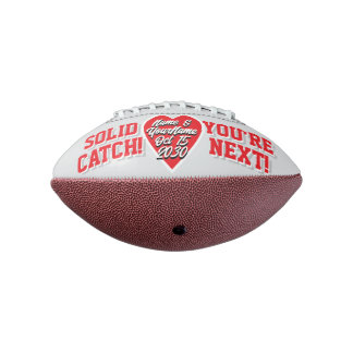 MINI -Grey & Red- Alternative Garter Toss Wedding Football