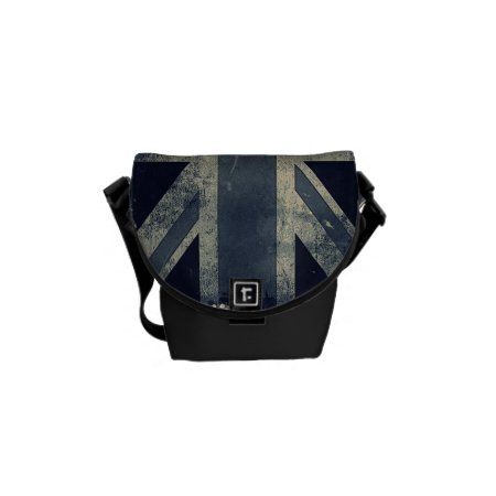 Mini Grunge Union Jack Commuter Messenger Bag