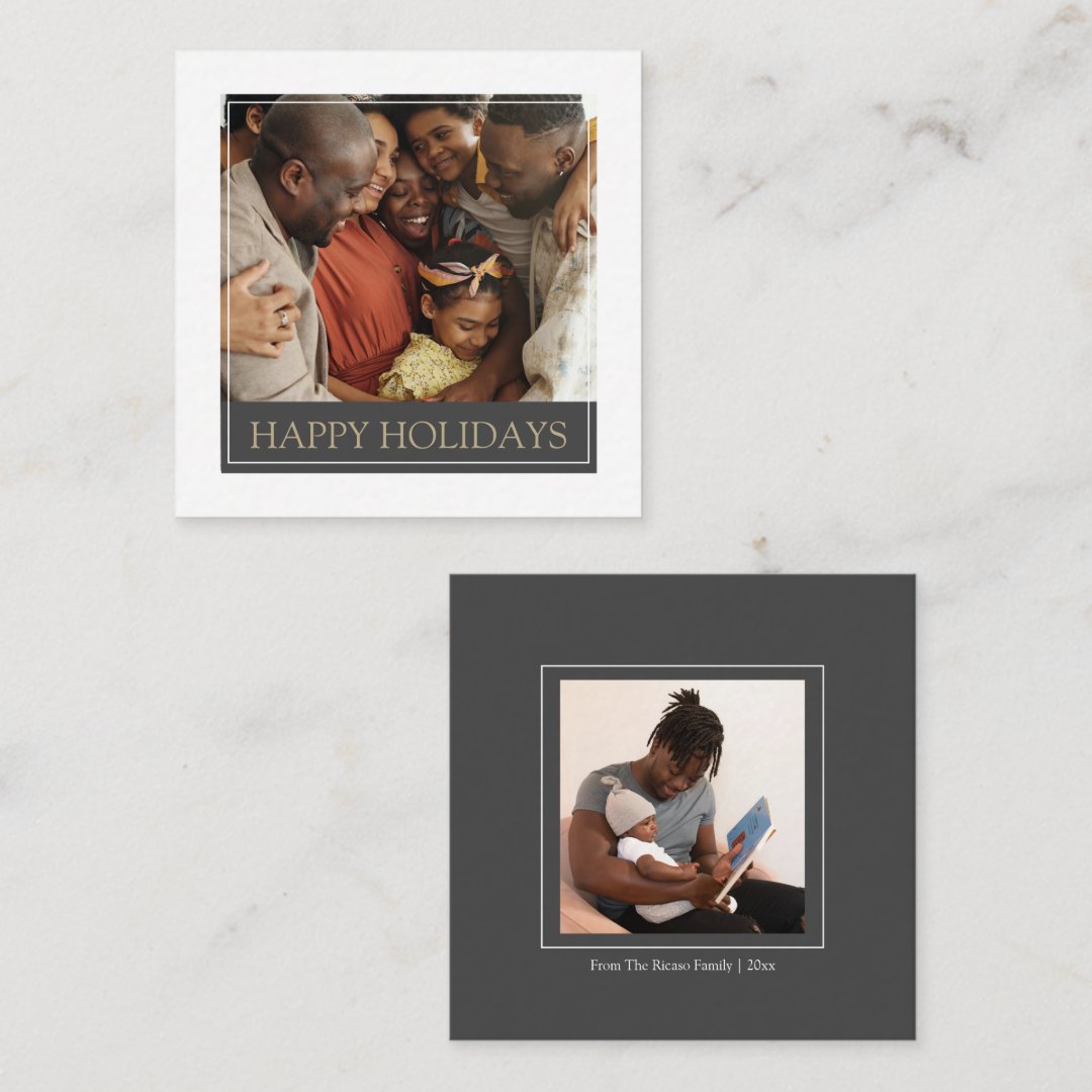 MINI Happy Holidays Photo Template Christmas Card | Zazzle