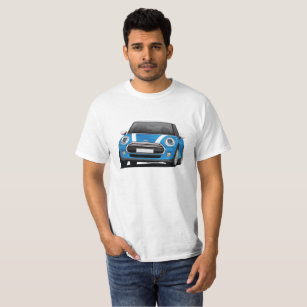 Mini Hatch Cooper (F56) blue - white T-Shirt