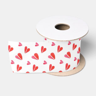 MINI HEARTS 3" Wide Satin Ribbon