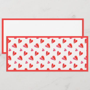 MINI HEARTS 4x9.25 Flat Card II / Horizontal