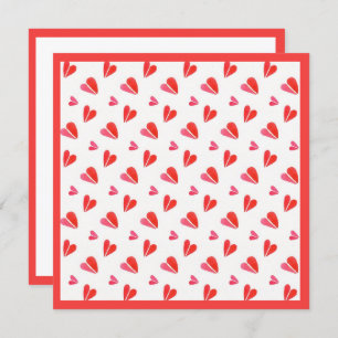 MINI HEARTS 5.25" Square Flat Card II