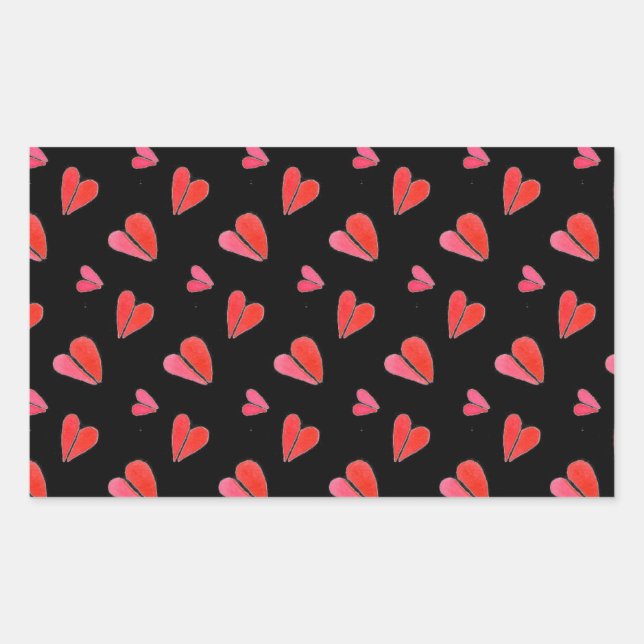 MINI HEARTS II Rectangle Stickers (Front)