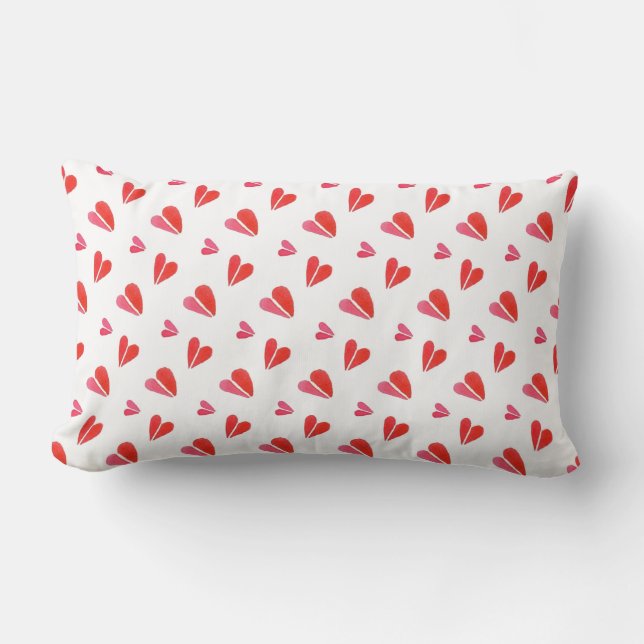 MINI HEARTS Lumbar Pillow (Front)