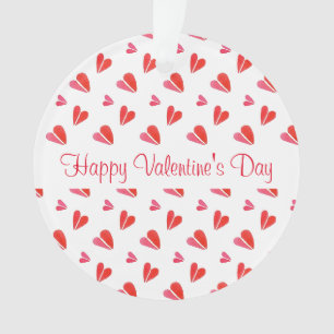 MINI HEARTS Valentine Acrylic Circle Ornament