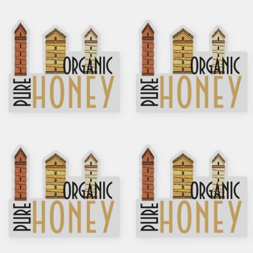 Mini Hives Pure Organic Honey Clear Label