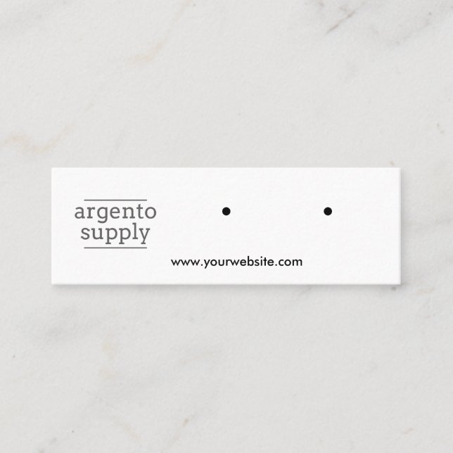 Mini Horizontal Earring Card (Front)