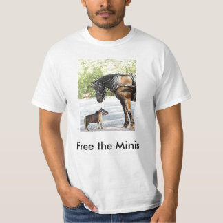 mini horse, Free the Minis T-Shirt
