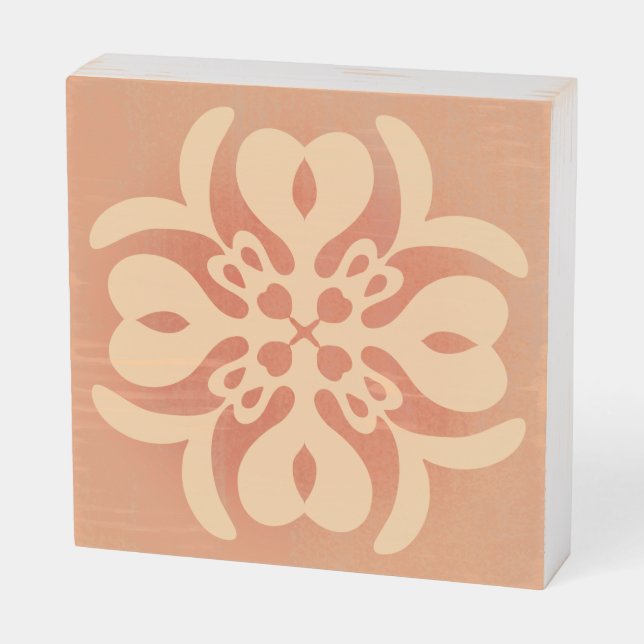 Mini island wood art 8x8 wooden box sign (Angled Horizontal)