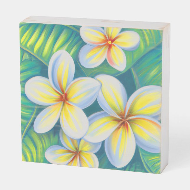 Mini island wood art 8x8 wooden box sign (Angled Horizontal)