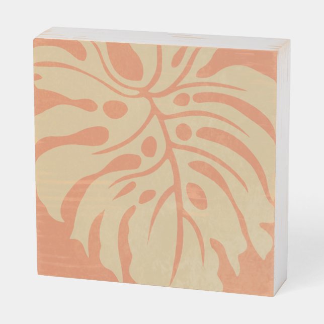 Mini island wood art 8x8 wooden box sign (Angled Horizontal)