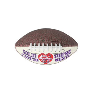MINI - Ivory Purple Red - Alternative Garter Toss Football