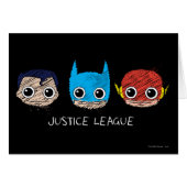 Mini Justice League Heads Sketch (Front Horizontal)
