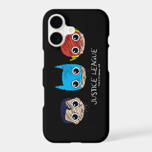 Mini Justice League Heads Sketch iPhone 17 Case