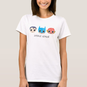 Mini Justice League Heads Sketch T-Shirt