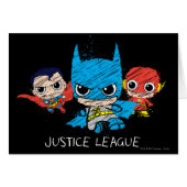 Mini Justice League Sketch (Front Horizontal)