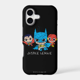 Mini Justice League Sketch iPhone 17 Case