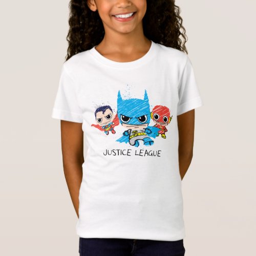 Mini Justice League Sketch T_Shirt
