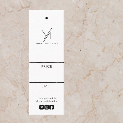 Mini Logo Minimal Social Media Brand Price Tag
