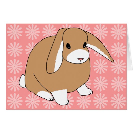 Mini Lop Rabbit Cards (Front Horizontal)