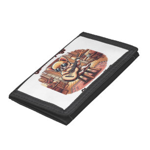 Mini Maestro Chihuahua Guitarist Tri-fold Wallet