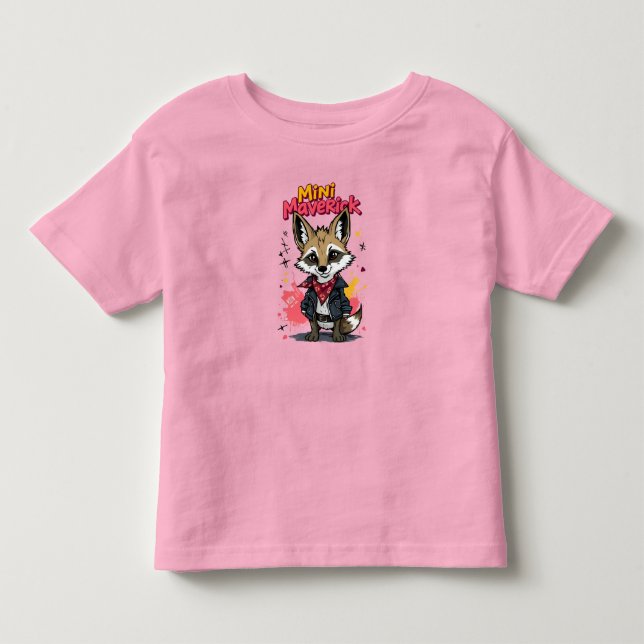 Mini Maverick Cool Rebel Coyote Playground Punk  Toddler T-shirt (Front)