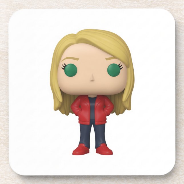 Mini me doll beverage coaster (Front)