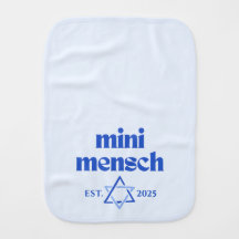 "Mini Mensch" Cute Funny Jewish Boy Modern Stylish