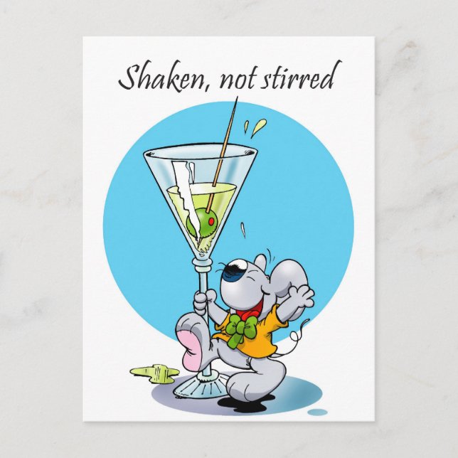 Mini Mice Cheers Postcard (Front)