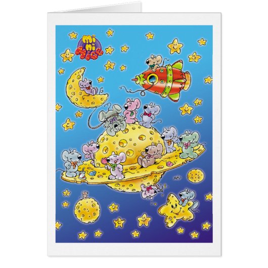 Mini Mice Lost in Space Cards (Front)