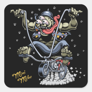 Mini Mike Square Sticker