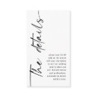 Mini Modern Calligraphy QR Code Wedding Details