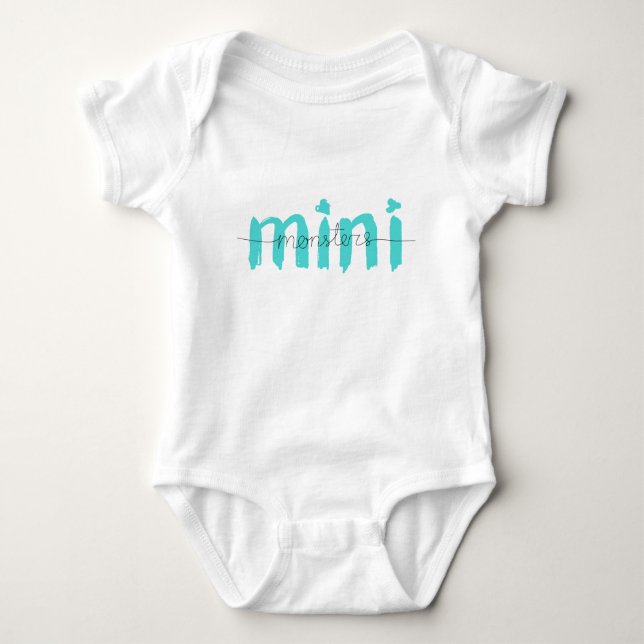 mini monster baby bodysuit (Front)