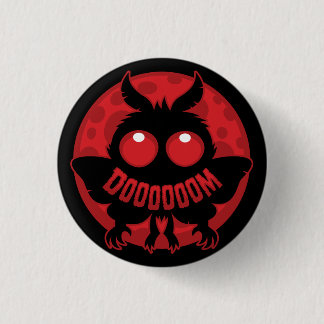 Mini Moonlit Mothman of DOOOOOOM Button