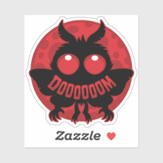 Mini Moonlit Mothman of DOOOOOOM Sticker