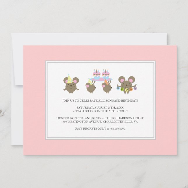 Mini Mouse Birthday Party Invitation (Front)