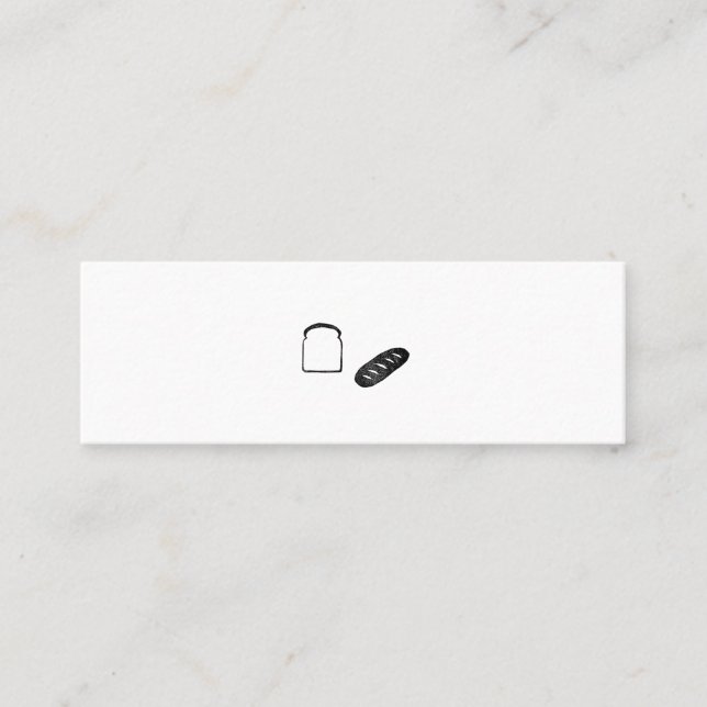 Mini-Mum Simple Business Card Bread French Bread (Front)