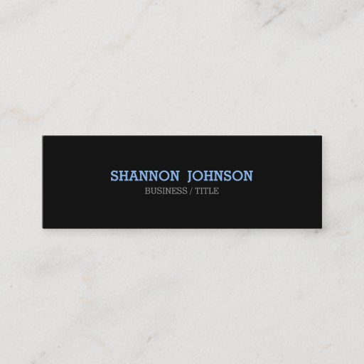 Customizable Mini Narrow Clean and Simple business card